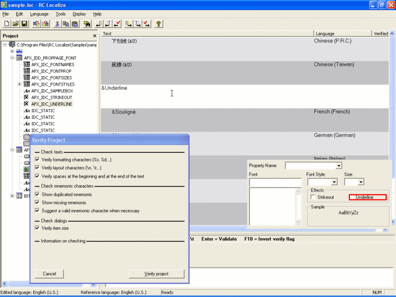 RC Localize Screenshot